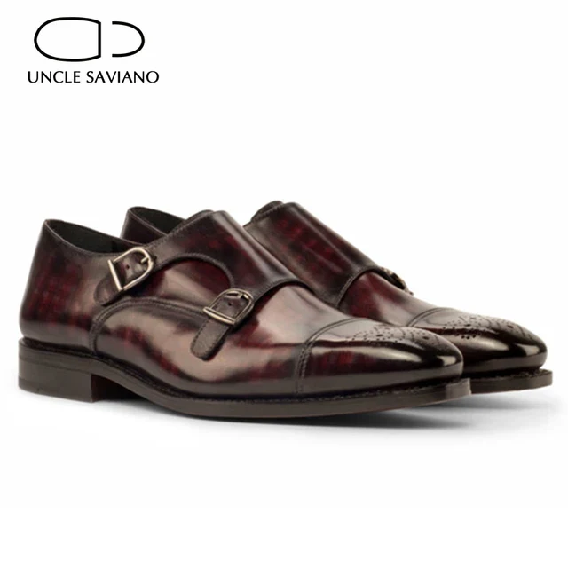 Double Monk Style Bridegroom Men Shoes